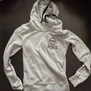 Pink half zip sweater